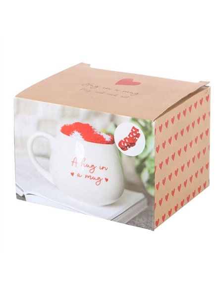 Hug in a Mug Heart Mug and Socks Set HH_39025 - pic 141029 | FastDaddyshop