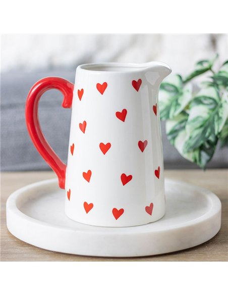 Heart Print Ceramic Flower Jug HH_39325 - pic 141033 | FastDaddyshop