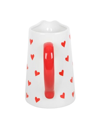 Heart Print Ceramic Flower Jug HH_39325
