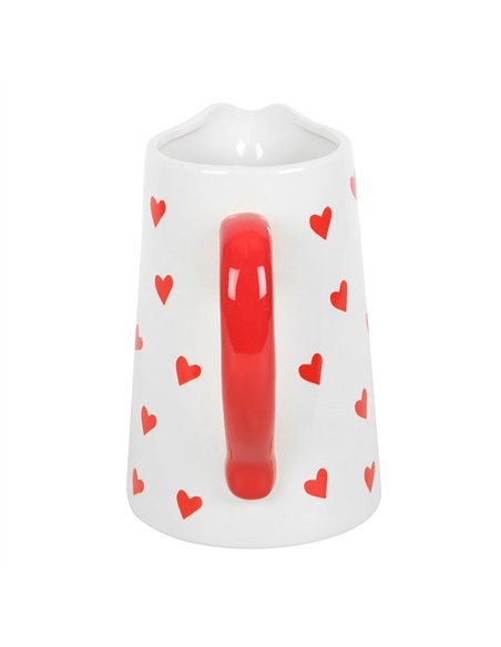 Heart Print Ceramic Flower Jug HH_39325 - pic 141035 | FastDaddyshop