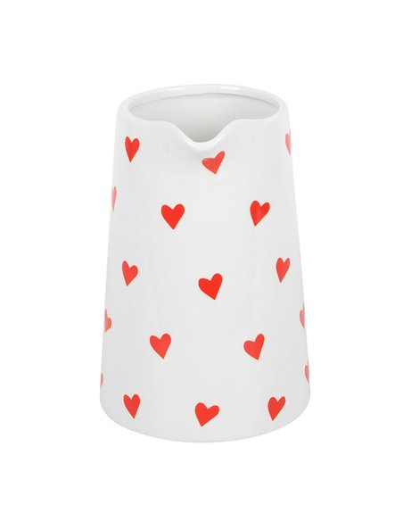 Heart Print Ceramic Flower Jug HH_39325 - pic 141037 | FastDaddyshop