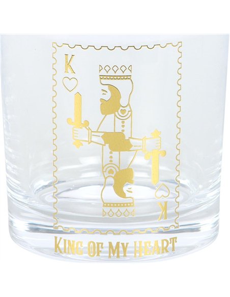 King of My Heart Drinking Glass KD_81725 - pic 141048 | FastDaddyshop
