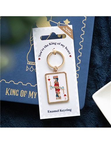 King of My Heart Playing Card Keyring KD_81925