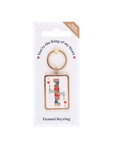 King of My Heart Playing Card Keyring KD_81925