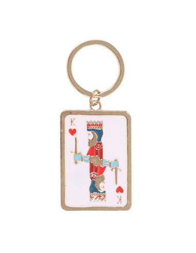 King of My Heart Playing Card Keyring KD_81925