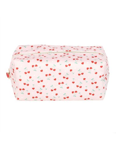 Heart Cherry Print Makeup Bag LS_33025