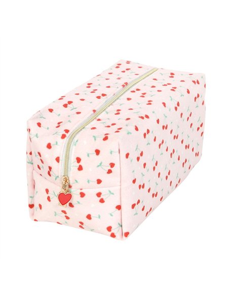 Heart Cherry Print Makeup Bag LS_33025 - pic 141071 | FastDaddyshop