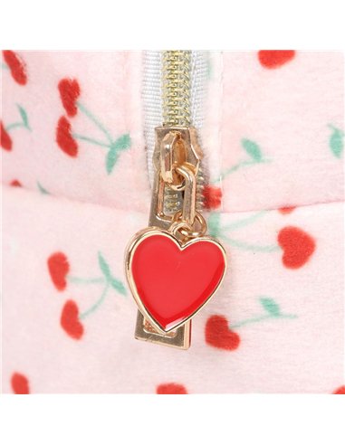 Heart Cherry Print Makeup Bag LS_33025
