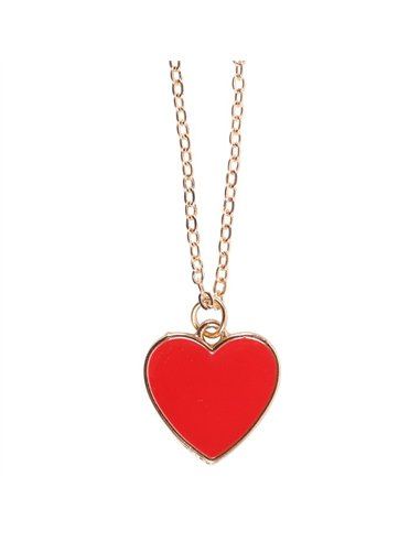 Bestie Enamel Heart Necklace Greeting Card LS_33125