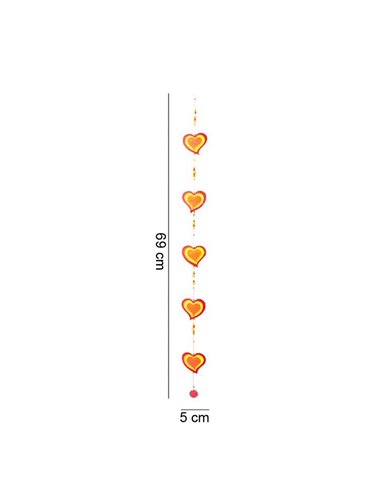 Red/Yellow String Of Hearts SC_01315