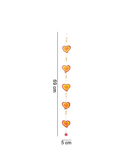 Red/Yellow String Of Hearts SC_01315 - pic 141085 | FastDaddyshop
