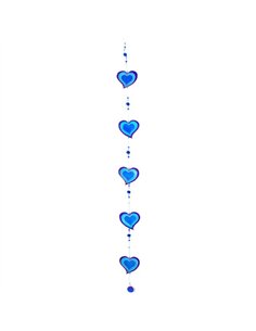 Purple & Blue String Of Hearts SC_01515