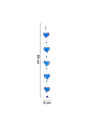 Purple & Blue String Of Hearts SC_01515