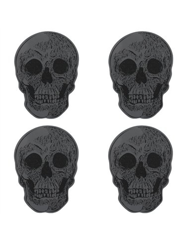 Set Of 4 Skull Coasters CC_56126