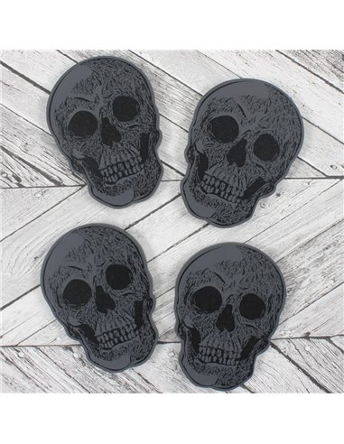 Set Of 4 Skull Coasters CC_56126
