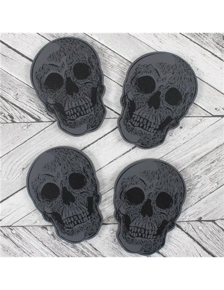 Set Of 4 Skull Coasters CC_56126 - pic 141094 | FastDaddyshop