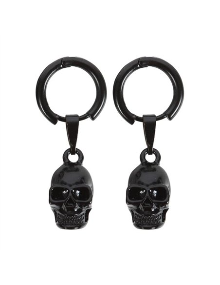 Black Stainless Steel Skull Earrings MT_23724 - pic 141111 | FastDaddyshop