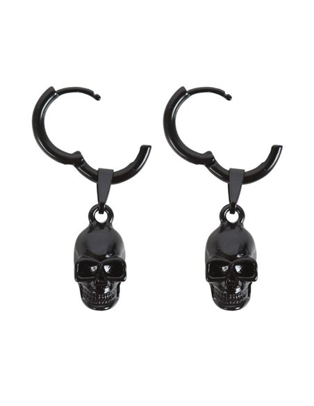 Black Stainless Steel Skull Earrings MT_23724 - pic 141112 | FastDaddyshop