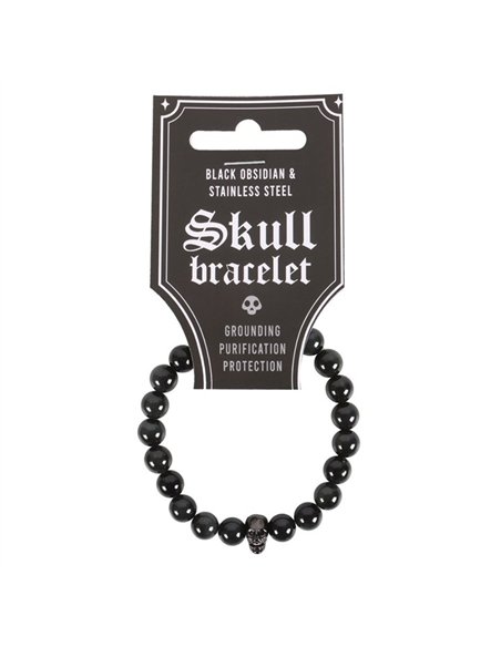 Black Obsidian Skull Bracelet MT_23824 - pic 141114 | FastDaddyshop