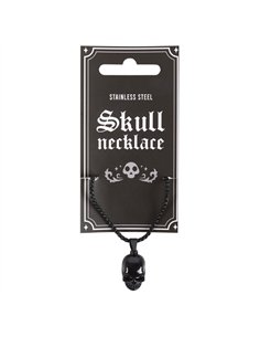 Black Stainless Steel Skull Necklace MT_23924