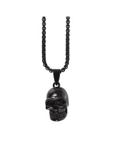 Black Stainless Steel Skull Necklace MT_23924 2