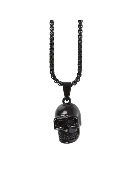 Black Stainless Steel Skull Necklace MT_23924 - pic 141119 | FastDaddyshop