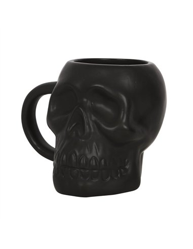 Matte Black Skull Mug MT_74222