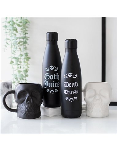 Matte Black Skull Mug MT_74222
