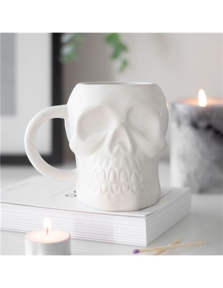 Matte White Skull Mug MT_74322 - pic 141137 | FastDaddyshop