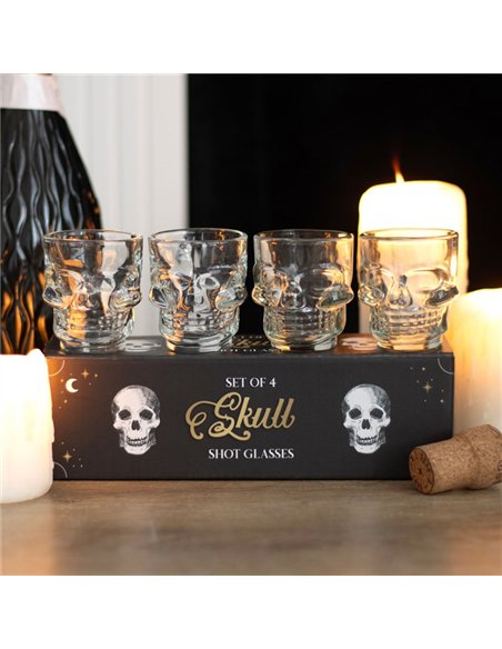 Set of 4 Skull Shot Glasses Set PT_20924 - pic 141146 | FastDaddyshop
