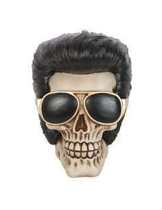Rockstar Skull Ornament with Sunglasses SK_12724 2