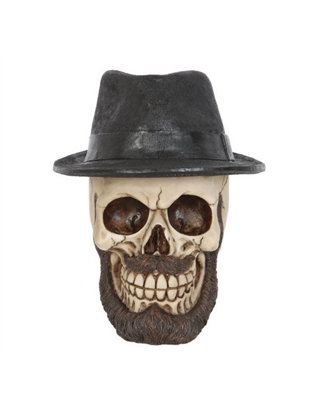 Skull Ornament with Trilby Hat SK_12824 - pic 141172 | FastDaddyshop