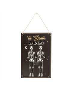 Til Death Do Us Part Hanging Metal Sign PT_19924