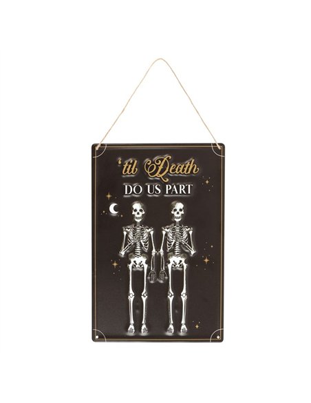 Til Death Do Us Part Hanging Metal Sign PT_19924 - pic 141182 | FastDaddyshop