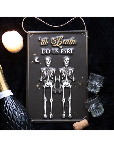 Til Death Do Us Part Hanging Metal Sign PT_19924 - pic 141185 | FastDaddyshop