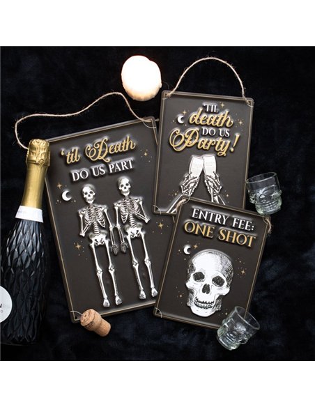Til Death Do Us Part Hanging Metal Sign PT_19924 - pic 141186 | FastDaddyshop