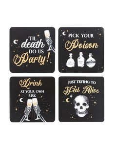 Til Death Do Us Party Coaster Set PT_20524