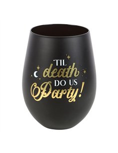 Til Death Do Us Party Stemless Wine Glass PT_21124