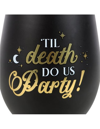 Til Death Do Us Party Stemless Wine Glass PT_21124