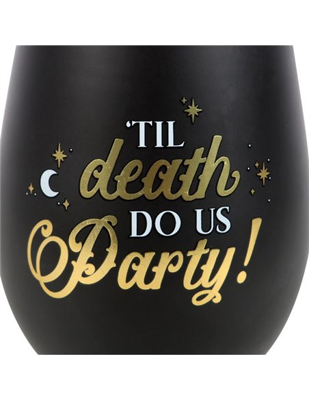 Til Death Do Us Party Stemless Wine Glass PT_21124 - pic 141196 | FastDaddyshop