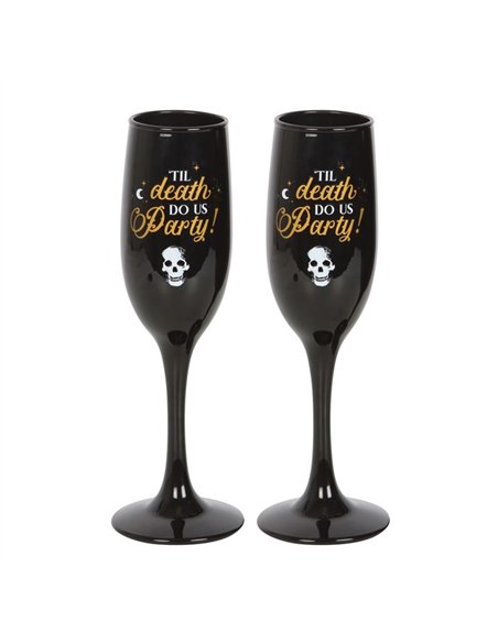 Til Death Do Us Party Champagne Flute Set PT_21224 - pic 141200 | FastDaddyshop