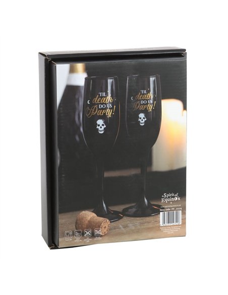 Til Death Do Us Party Champagne Flute Set PT_21224 - pic 141203 | FastDaddyshop