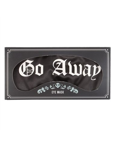 Go Away Gothic Satin Sleep Mask MT_16524