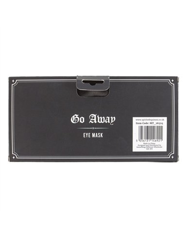 Go Away Gothic Satin Sleep Mask MT_16524