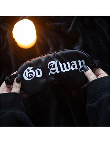 Go Away Gothic Satin Sleep Mask MT_16524