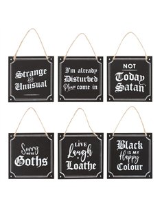 Set of 12 Gothic Mini Signs MT_45024