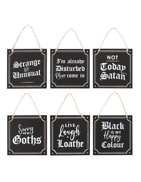 Set of 12 Gothic Mini Signs MT_45024 - pic 141258 | FastDaddyshop