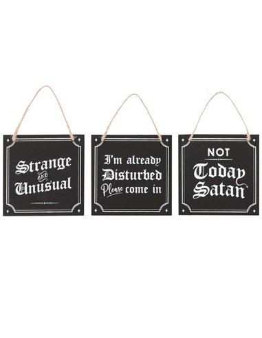Set of 12 Gothic Mini Signs MT_45024