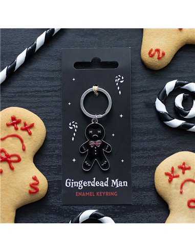 Black Gingerdead Man Keyring ME_27926