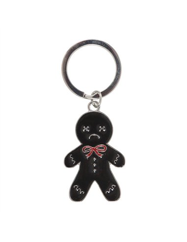 Black Gingerdead Man Keyring ME_27926